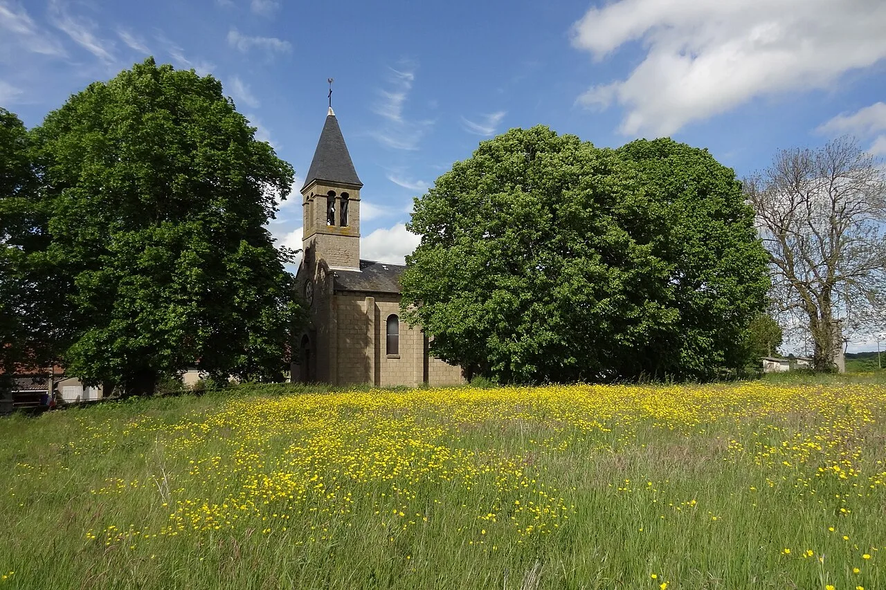 St-Pierre church at Mercy, Allier, France